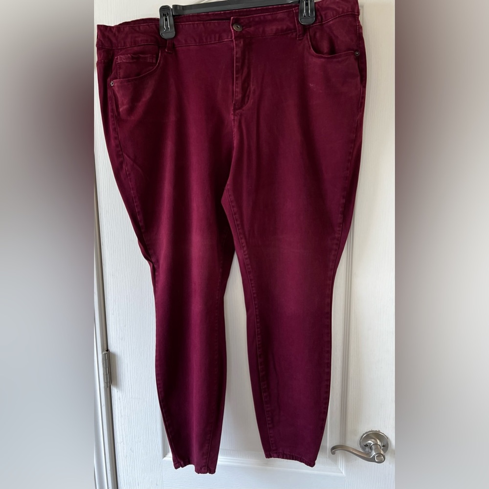 Rue+ Burgundy Jeans size 24w